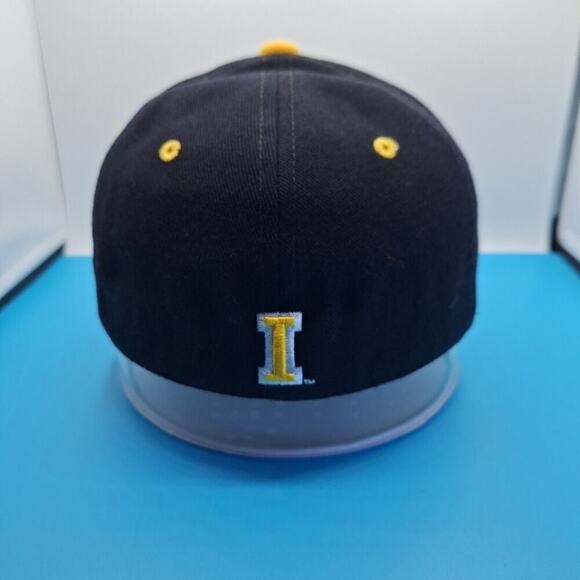 Iowa Hawkeyes Zephyr Z Hat Cap Black Yellow Logo Fitted 6 7/8 Embroidered Wool - Picture 3 of 8